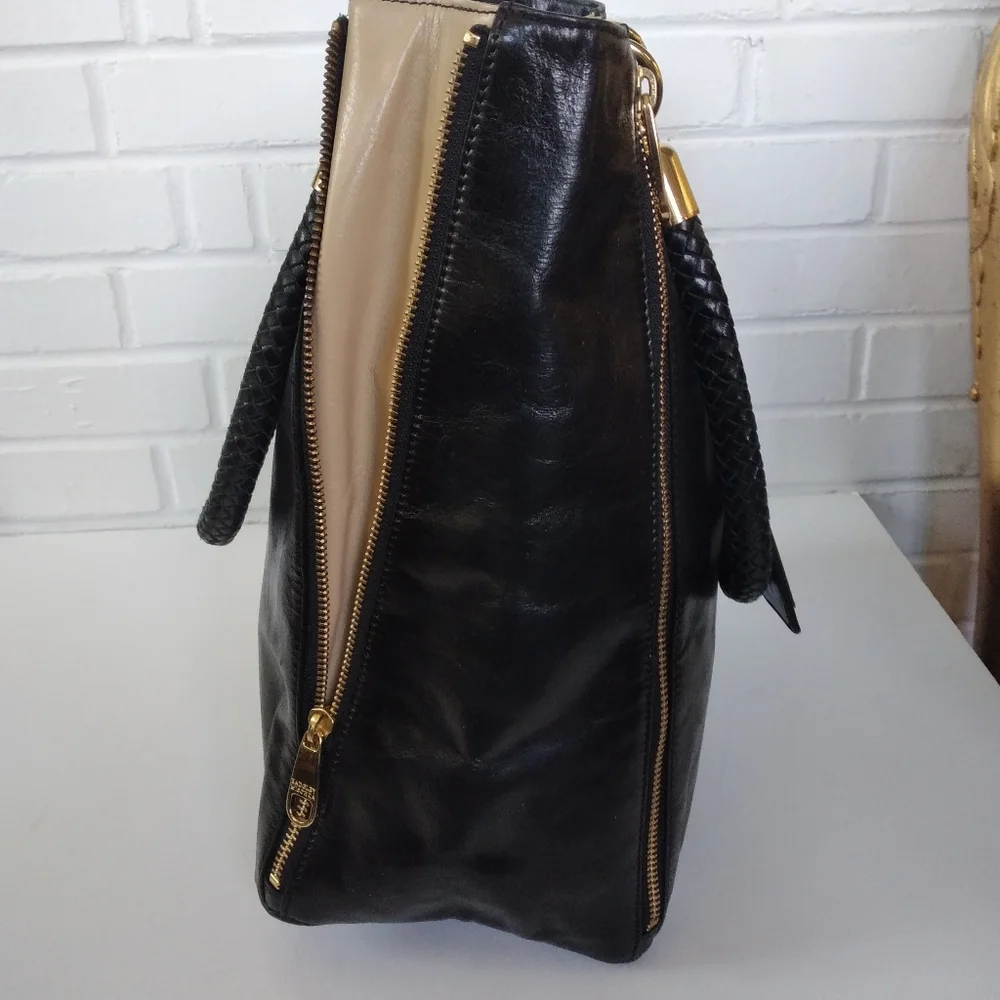 Badgley Mischka Tote black leather - Picture 3 of 7